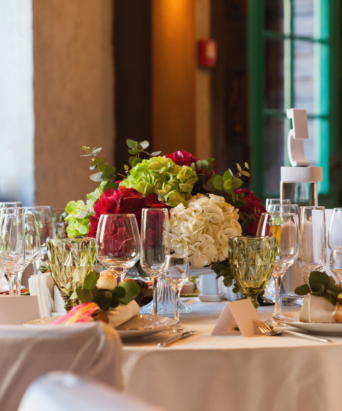 Chocolate catering for wedding parties